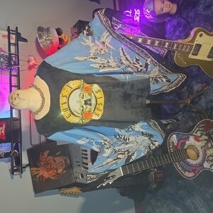 Women's Blue and Black Tunic